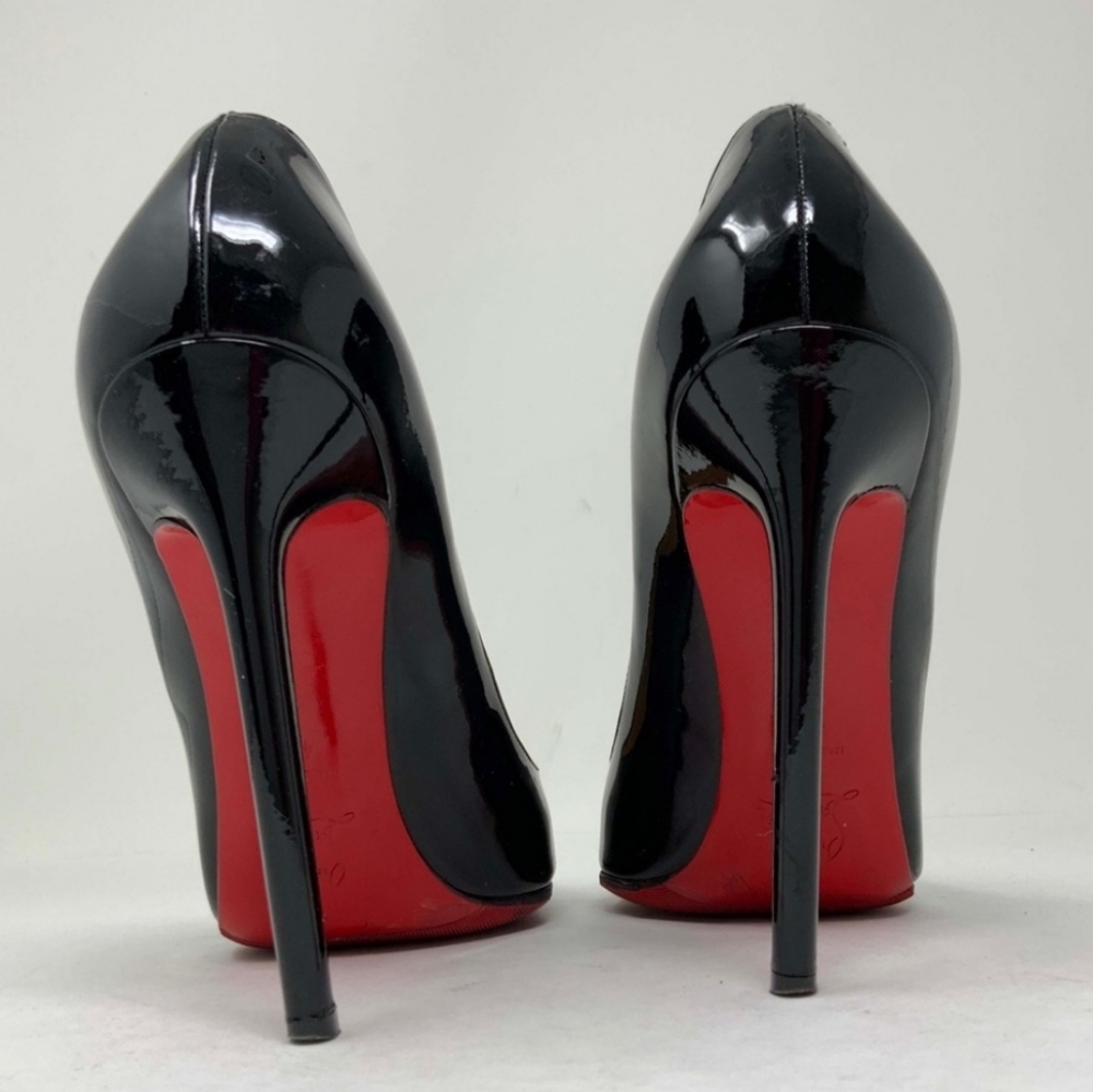 Christian Louboutin Pigalle 120mm Patent Leather Pointed Toe High Heels Shoes